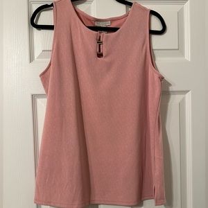 Dana Buchman Pink Textured Blouse